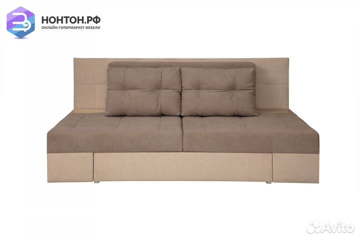 Диван трансформер Даллас коричневый / бежевый