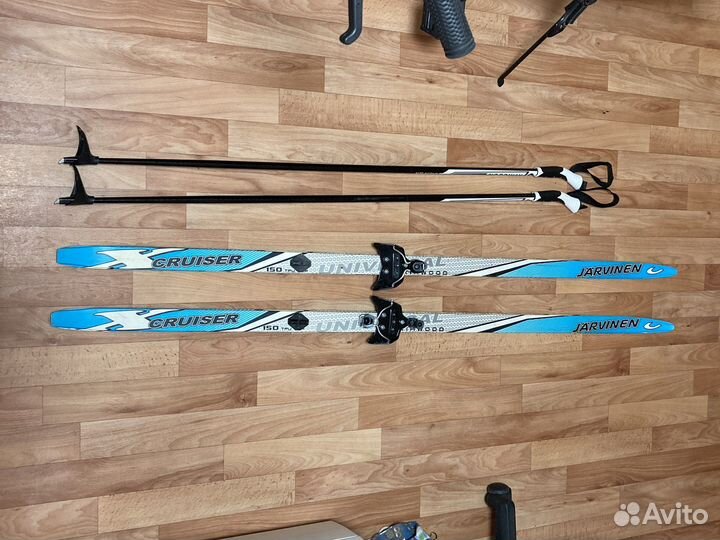 Лыжи беговые детские, лыжные палки