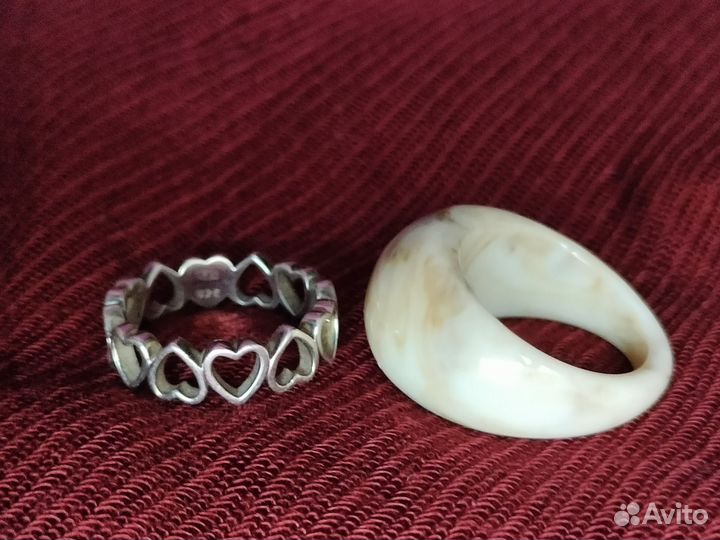 Кольцо серебро 925