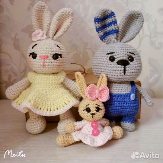 Вязаный зайчик