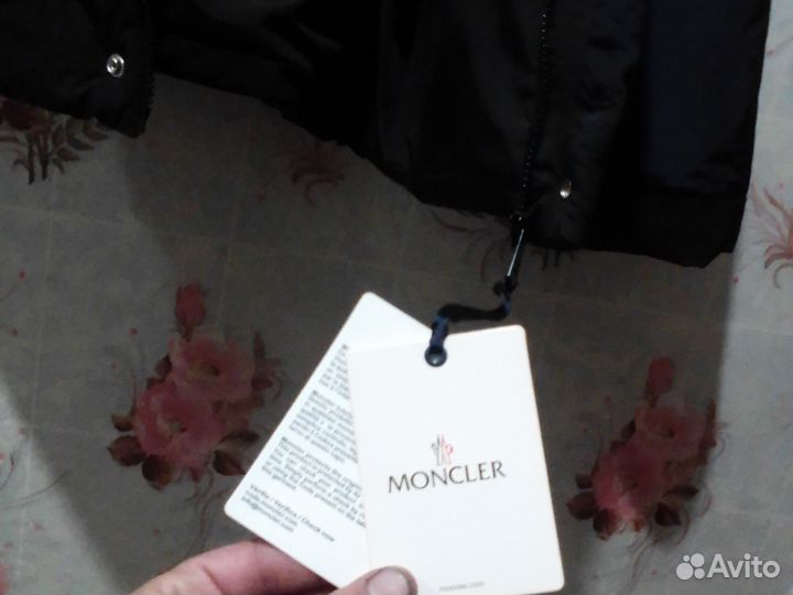 Пуховик зимний мужской moncler синий