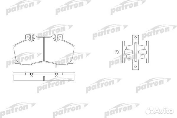 Patron PBP501 Колодки тормозные дисковые передн ME