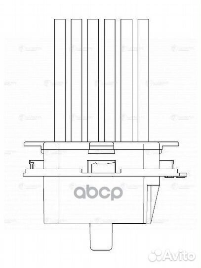 Резистор электровентилятора отопителя LFR 1502
