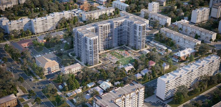 2-к. квартира, 80,2 м², 7/14 эт.