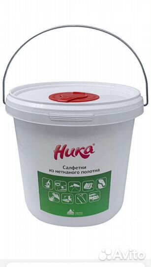 Салфетки сухие в ведре