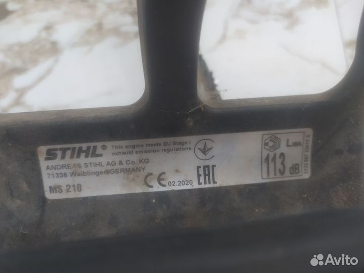 Бензопила stihl MS 210