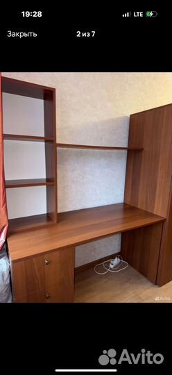 Стеллаж стол + шкаф