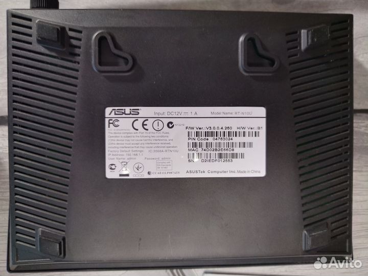 Wi-Fi роутер asus rt-n10u