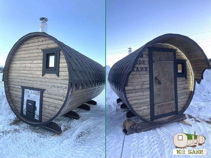 Баня бочка Круг собственного производства