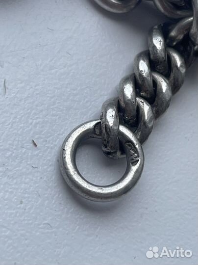 Цепочка для карманных часов серебро 84