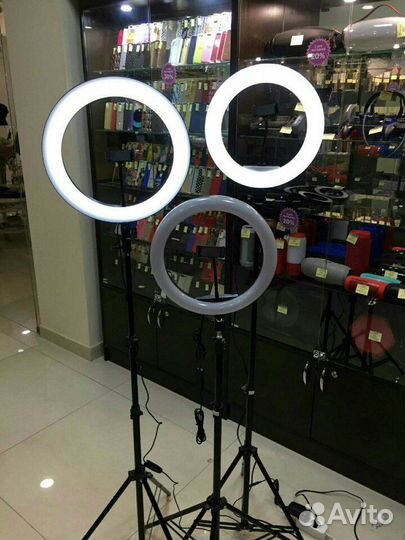 Кольцевые лампы от 16 см до 54 см