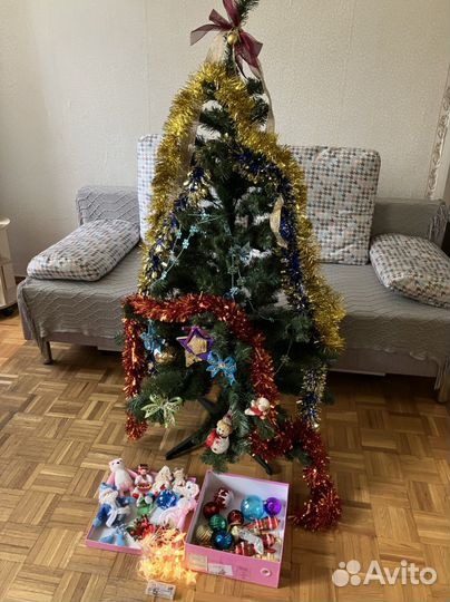 Новогодняя Ель Царь искусственная 1,5