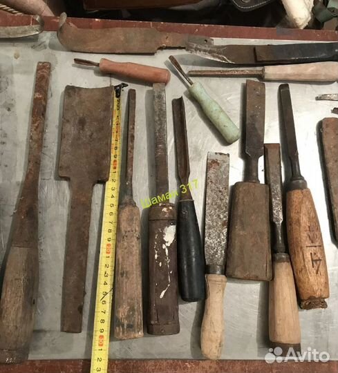 Старинные резцы Стамеска, резец,долото, лезвие.26ш