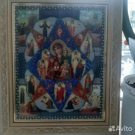 Иконы ручной работы вышитые бисером