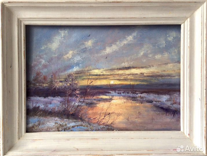 Картина маслом Весенний перезвон, пейзаж