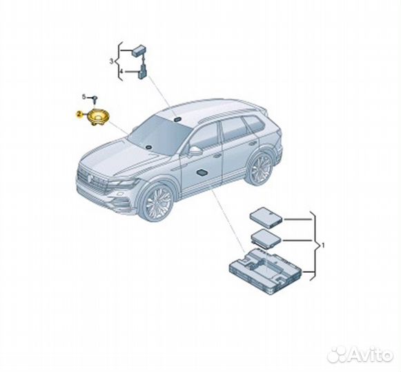 Динамик Volkswagen Touareg CR7 cvmd 2019