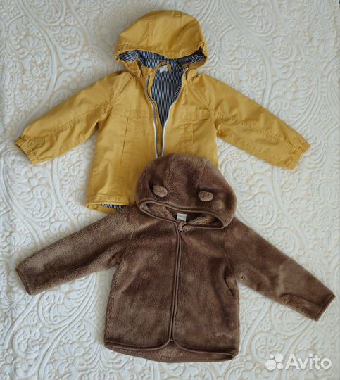 Ветровка и кофта hm р.86