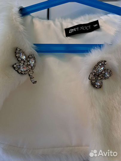 Болеро из искусственного меха детское