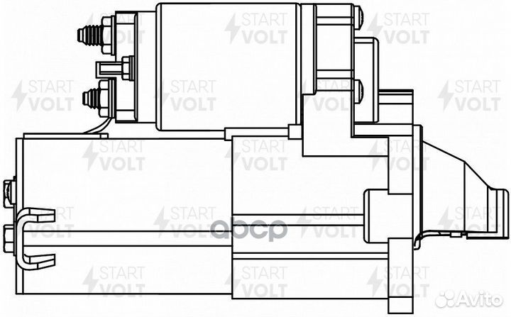 Стартер для а,м Chery QQ6 06- 1.1i 1,1кВт LSt 2