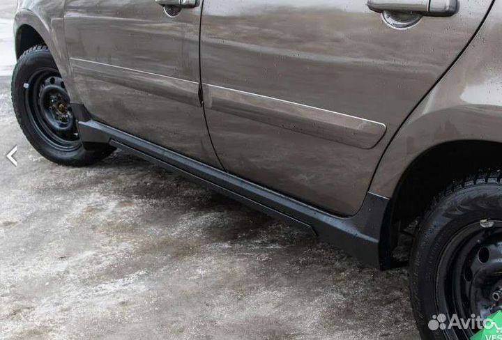 Накладки на пороги гранта (LADA granta)