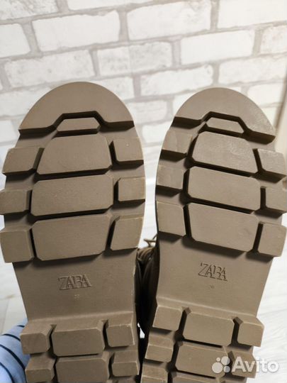 Ботинки замшевые демисезонные Zara новые 38