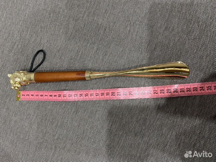 Ложка для обуви (латунь, Голова льва)