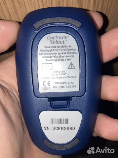 Глюкометр Onetouch select