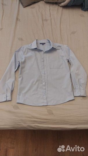 Рубашка голубая