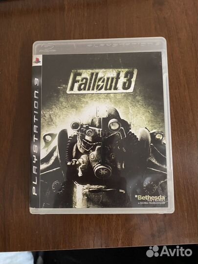 Редкий коллекционный диск fallout 3 для ps3