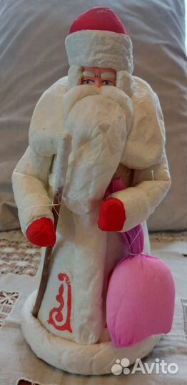 Ватные Дед Мороз, Снегурочка, аист (цапля) СССР