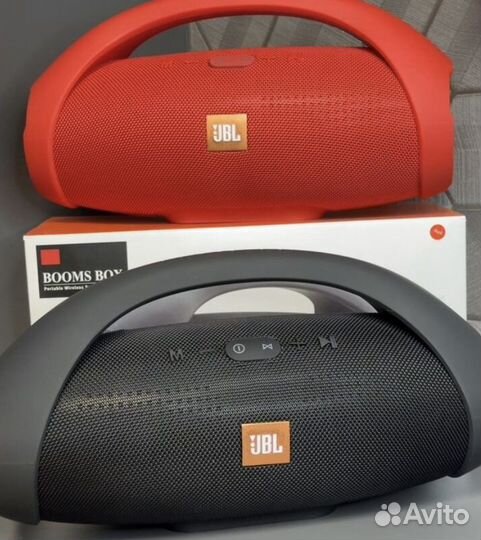 Колонка jbl бумбокс красная 34 см