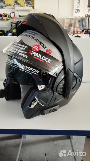 Мотошлем shark EVO-GT pack N-COM edition blank MAT