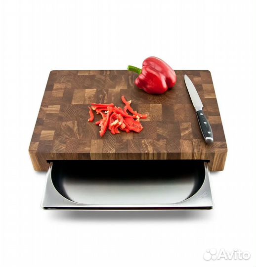 Доска разделочная дубовая с гастроёмкостью