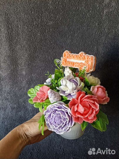 Букеты из мыла ручной работы