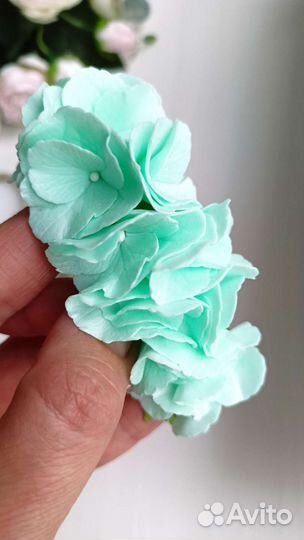 Повязка для волос для девочек с цветами гортензии