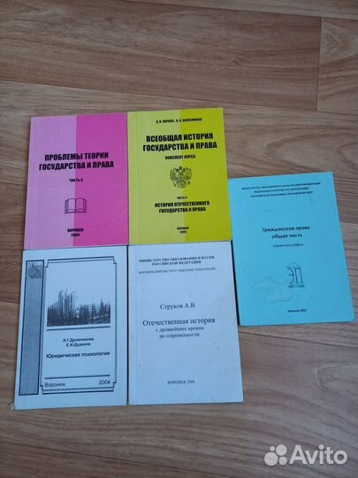 Книги по юриспруденции Воронежского института мвд