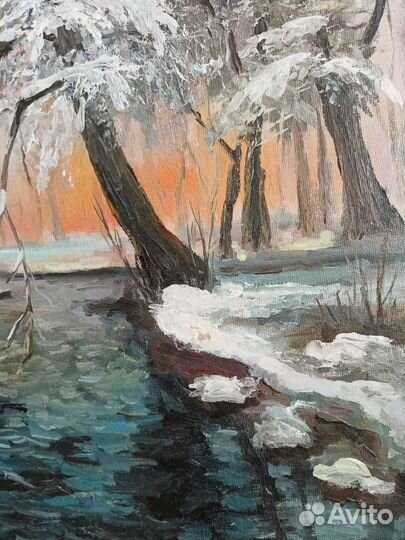 Картина маслом на холсте.