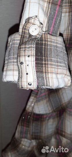 Оригинальная рубашка - туника в клеточку 122