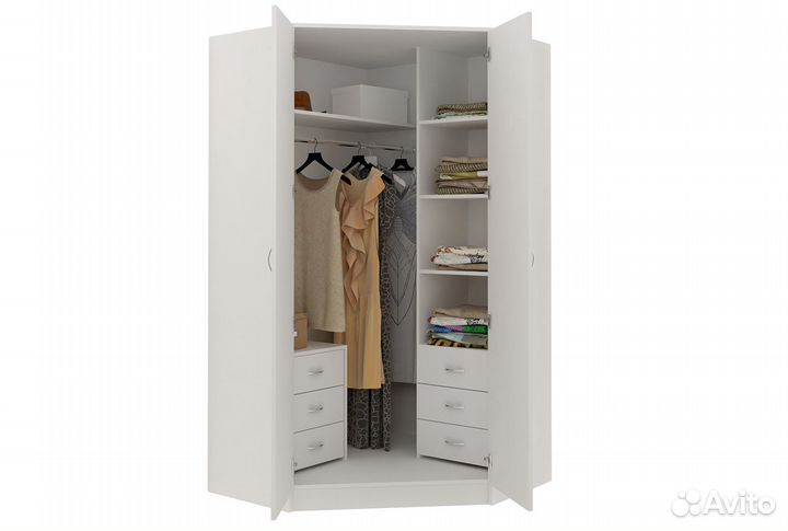 Шкаф распашной угловой 
