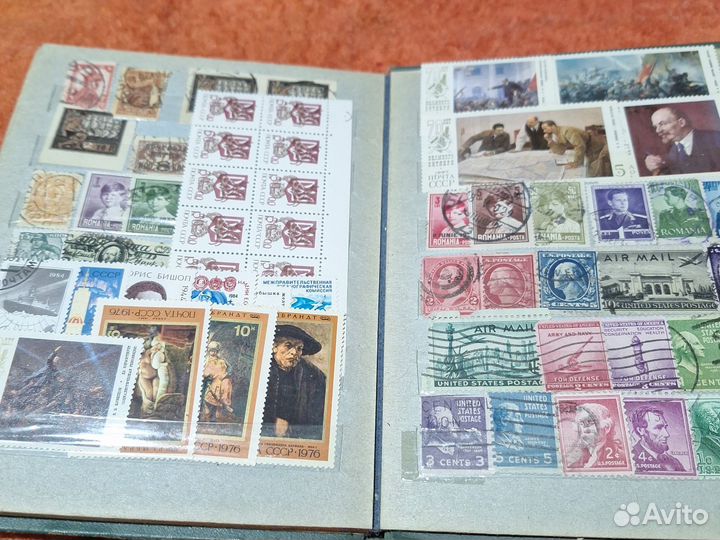 Альбом (кляссер) с марками 267 шт+