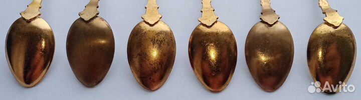 Ложки чайные эмаль. Кисловодск. СССР