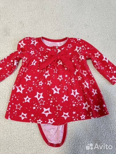 Одежда для двойняшек,нарядное платье-боди р. 74-86