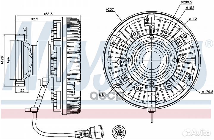 Гидромуфта RVI Magnum/Premium 86089 Nissens