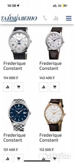 Швейцарские часы frederique constant geneve