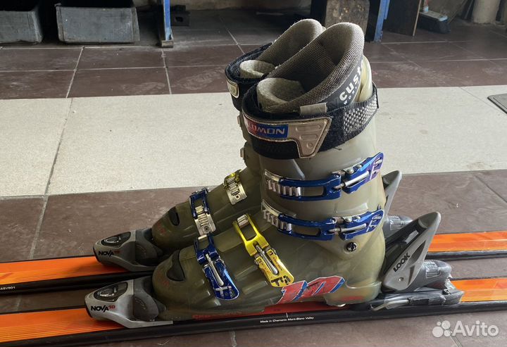 Горные лыжи 170, новые боты 27р