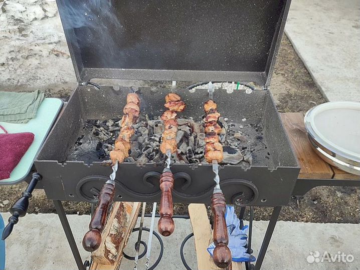 Мангалы с доп.комплектом и крышкой