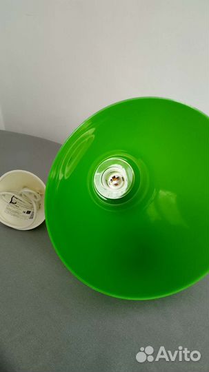Светильник потолочный подвесной зеленый