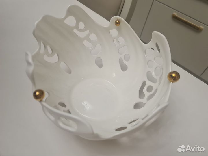 Ваза фарфор, авторская ручная работа