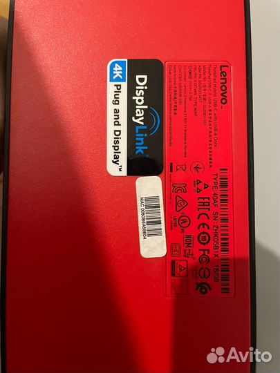 Док Станция Lenovo ThinkPad Hybrid 40AF