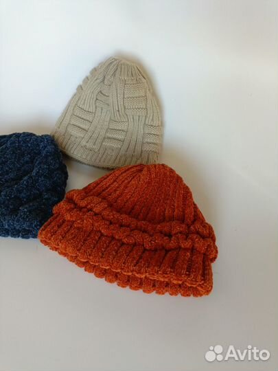 Зимние шапки вязаные СССР